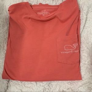 Vineyard vines whale pocket tee long sleeve